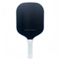 Raquette de pickleball personnalisée en fibre de carbone, large, noyau en nid d'abeille de 16 mm, haute qualité, professionnelle