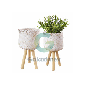 Fabricant d'artisanat Galaxy avec nouveau support de plante en sangle de canne moderne, panier de paille en rotin tissé au Vietnam 2023 - Product Image 6