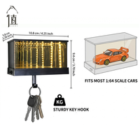 Lampe murale intelligente à détecteur de présence humaine InfinityGarageKeychain, lumière LED automatique, lampe tunnel créative pour la décoration d'entrée