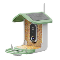 Mangeoire à oiseaux intelligente automatique moderne populaire avec caméra 2K haute définition, reconnaissance d'oiseaux par IA, alimentation solaire extérieure