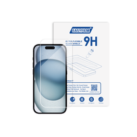 Protecteur d'écran en verre de téléphone portable 9H 2.5D flexible transparent anti-rayures anti-chocs pour iPhone