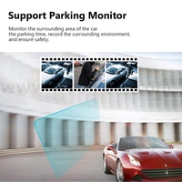 Caméra enregistreur vidéo pour voiture 4 pouces Full HD 1080P Enregistreur vidéo à trois voies pour véhicule avec caméra de recul Caméra de tableau de bord à capteur G pour voitures