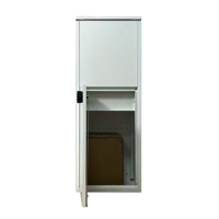 Boîte à colis moderne en métal, autoportante, étanche, grande boîte de livraison de colis, boîte aux lettres, boîte postale