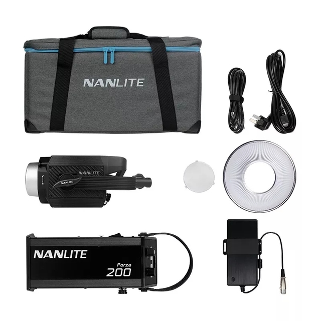 Nanlite Forza 200 200W Daylight LED Video Light 5600K COB Photography Lighting