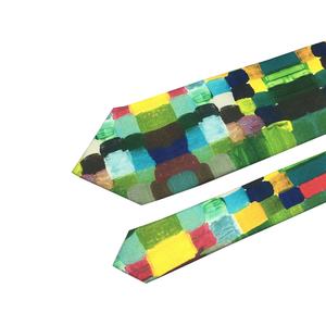 Nouveauté <span class=keywords><strong>cravate</strong></span> personnalisée aquarelle printemps <span class=keywords><strong>hollande</strong></span> tulipe jardin imprimé à la main cravates 100% soie cravates colorées pour hommes - Product Image 2