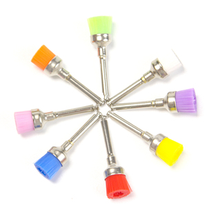 고품질 뜨거운 판매 100 개 상자에 구두 연마 브러시 팁 치과 청소 - Product Image 1