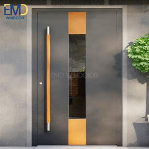 ประตูหน้าบ้านหรูหราพร้อมดีไซน์เหล็กดัดสำหรับวิลล่า - Product Image 1