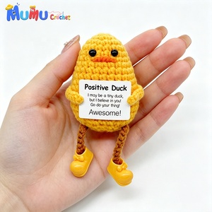 Patito de Ganchillo Personalizado al por Mayor con Logotipo, Amigurumi Hecho a Mano, Precio de Fábrica, Fabricante OEM - Product Image 4