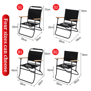 Chaise pliante compacte de camping à basse hauteur avec cadre en aluminium, personnalisable par les fabricants OEM, pour la plage - Modèle 2022 - Product Image 4