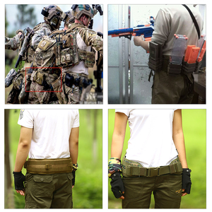 เข็มขัดยุทธวิธีโพลีเอสเตอร์ Protector Plus สำหรับกิจกรรมกลางแจ้ง อุปกรณ์ป้องกันตัวสำหรับการล่าสัตว์ อุปกรณ์ป้องกันส่วนบุคคล ระบบ Molle สำหรับการรบ ใช้งานได้หลากหลาย ปลอดภัย เหมาะสำหรับงานหนัก - Product Image 6