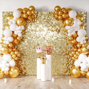 Party Birthday Wedding Valentine's Day Graduation Easter Decoration Silver Glitter Customized Color Backdrops Bridal Parties - Product Image 1