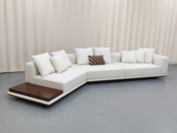 Canapé lounge spacieux et minimaliste en tissu |   Canapé modulaire multi-places avec coussins amovibles JM pour salon et villa