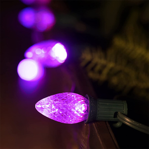 Ampoules LED facettées C7 à culot E12 110V, 2 SMD intégrés, ampoules décoratives pour arbre de Noël - Product Image 3