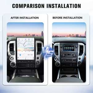 Radio de coche con pantalla táctil de 15.6'' con Android Auto, GPS, navegación, reproductor multimedia, Carplay inalámbrico para Nissan Titan 2016-2019 - Product Image 2