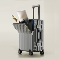 Valise en Aluminium Bagages de Voyage Valise Cabine à Roulettes en PC ABS pour Filles