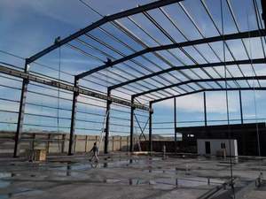 Structure d'entrepôt <span class=keywords><strong>en</strong></span> acier / Entrepôt <span class=keywords><strong>en</strong></span> structure métallique de 2026 m² pour atelier et bâtiment de bureaux Certifié ISO9001 - Product Image 2