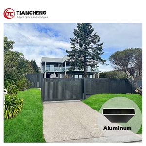 Chất lượng cao Nhà đương đại thương mại riêng tư hàng rào hệ thống miễn phí Mẫu nhôm đá phiến Hàng rào gỗ cho dân cư - Product Image 3