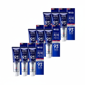 Confezione da 9 Dentifrici Originali Median Tartar Care 120g con Ingredienti Chimici per Uso Domestico a Prezzo Scontato - Product Image 1