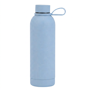 Custom Packaging Mediterranean Design Anti-Slip Leak-Proof Vacuum Insulated Stainless Steel Water <b>Bottle</b> - Product Image 1
