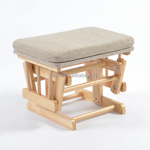 Fauteuil à bascule de maternité et d'allaitement 7 positions en bois pour chambre d'enfant et salon - Product Image 6