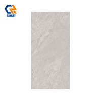 Azulejos de Porcelana Modernos para Piso y Pared, 600x1200mm, 9.5mm de Grosor, Antideslizantes, Glaseados, Resistentes al Ácido, Antibacterianos, Textura de Piedra, Acabado Brillante