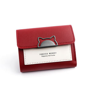 Signore della borsa della frizione Del Cuoio Del Raccoglitore Delle Donne Del Raccoglitore <span class=keywords><strong>Piccolo</strong></span> Carino Supporto di Carta Del Raccoglitore DELL'UNITÀ di elaborazione Trifold Breve Borsa di trasporto libero Per La <span class=keywords><strong>Donna</strong></span> - Product Image 4