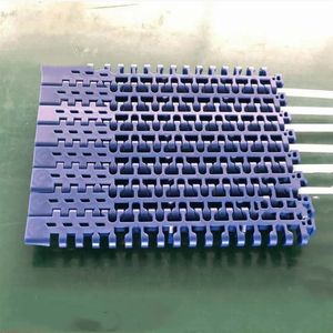 POM-S1100 mm Pitch gıda kızarma ızgara kemer için 15.2 hat düz kafes modüler plastik konveyör bant - Product Image 5