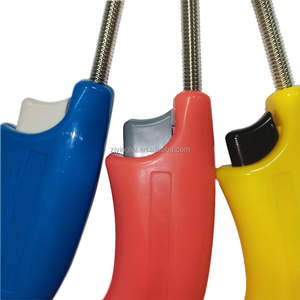 Briquet de cuisine couleur corail, buse métallique flexible, plastique ABS, allumage piézo, utilisation BBQ, pas de gaz requis - Product Image 5