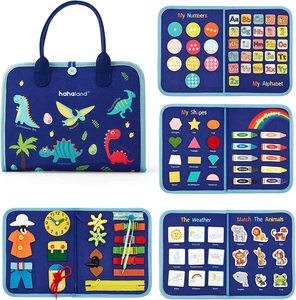 Juguete Sensorial Montessori para Bebés, Tableros de Actividades para Viajes, <span class=keywords><strong>Libros</strong></span> Sensoriales de Fieltro, de <span class=keywords><strong>1</strong></span> a 5 Años, Juguete Educativo para Niños y Niñas - Product Image 2