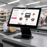 Оптовый поставщик POS-систем: 15,6-дюймовый моноблочный кассовый аппарат с Windows 10, POS-терминал для супермаркетов, сенсорный POS-терминал
