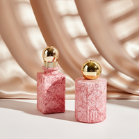 Vente en gros d'usine, flacon de parfum de luxe personnalisé avec logo imprimé à l'écran, cylindrique, avec vaporisateur