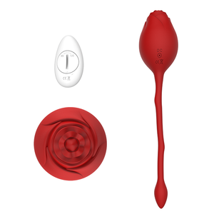 Wireless <b>Remote</b> <b>Control</b> Silicone Female Rechargeable <b>Vibrator</b> Rose Jumping Kegel Fan Your Size Adult Sex Toy IPX7 Waterproof 12 - Product Image 1