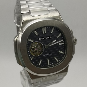 Customizable Unisex Automatic Mechanical <b>Watch</b> NH38 Movement Sapphire Crystal Dial Stainless Steel <b>Case</b> - Product Image 6