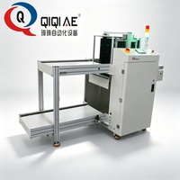 Machine intégrée de chargement et d'empilage automatique de cartes de circuits imprimés, entièrement automatique, avec contrôle par écran tactile PLC, conception de rail universelle à taille réglable