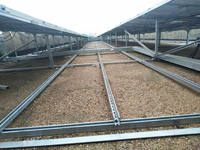 Système de montage solaire sur toit en profilés galvanisés à chaud en alliage zinc-aluminium-magnésium haute résistance à la corrosion, garantie 25 ans