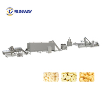 Máquina Automática de Gran Capacidad para Procesar Snacks de Granos, Equipo para Hacer Bocadillos Inflados y Crujientes, Línea de Producción de Alimentos Inflados con Forma Completa