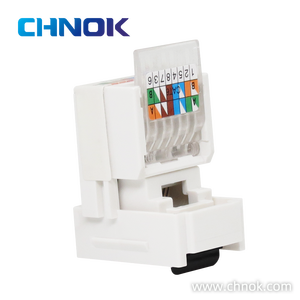 128 <span class=keywords><strong>RJ45</strong></span> UTP Cat6 8P8C 90 degrés plaqué or 6m Matériel PC Prise Keystone DP-KJ-9155 Télécommunications 568A/568B Sans outil - Product Image 3