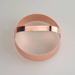 Christmas Series Kitchen <b>Baking</b> Small Tool with Hand-in-hand Copper-plated Stainless Steel Biscuit/Cake Mold Food Contact Safe - Product Image 1