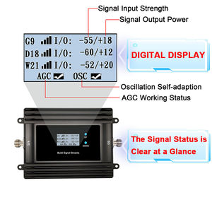 モバイル信号ブースター3G4G 5Gトライバンド700/800/900/1800/2100Mhz <span class=keywords><strong>GSM</strong></span>リピーターアンプTuyaアプリモニタリング家庭/オフィス用