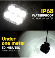 50W Flood Led Travail Lumière 12v Camion LED Lumières Travail Universel Led Lumière IP68 Phares pour Construction/Tracteur/Camion/Remorque