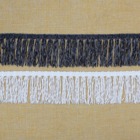 Nouvel arrivage de garnitures d'oreiller en velours Accessoires de vêtement Passementerie à franges larges et accessoires de couture 1000 Yards