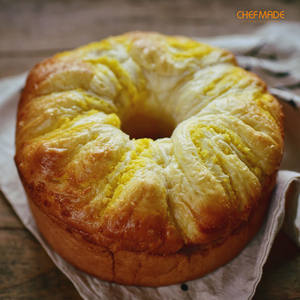 <span class=keywords><strong>Moule</strong></span> à gâteau en acier au carbone antiadhésif couleur or champagne avec emballage en polybag et boîte en carton - Product Image 6