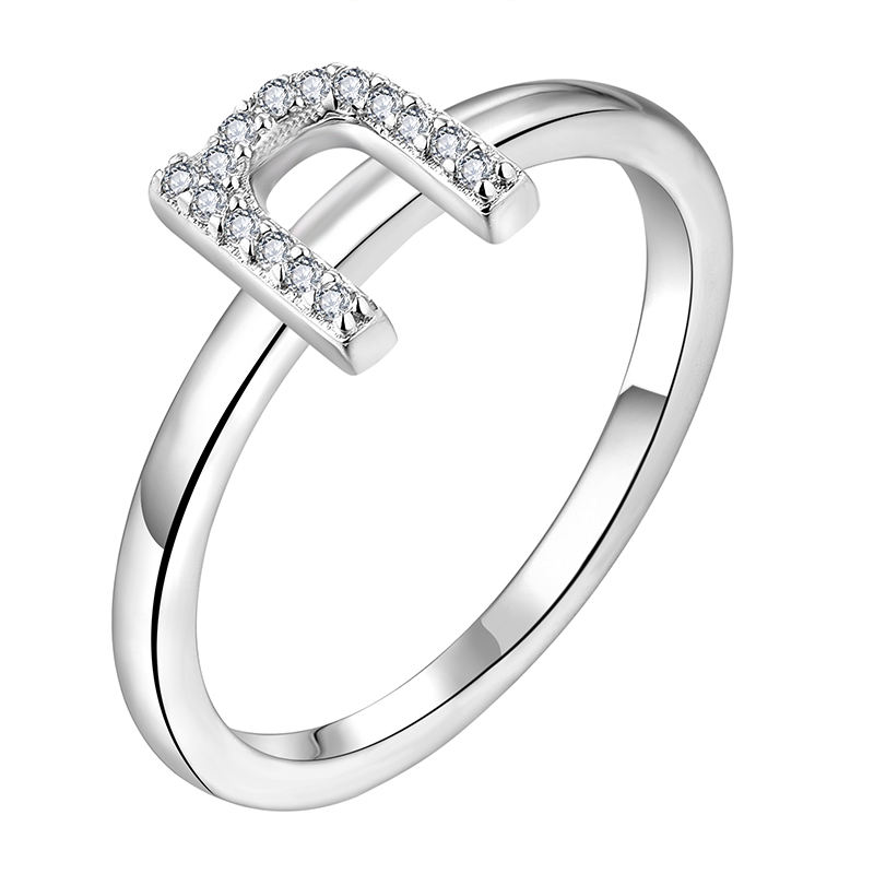 Plata de ley inicial encanto letra J 925 Plata de Ley 18K chapado