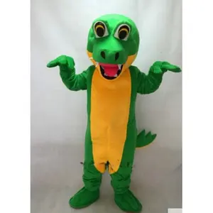 Funtoys Fierce Green Gator Adult Cartoon Animal Cosplay Mascot Costume for Holiday Carnival Feast
