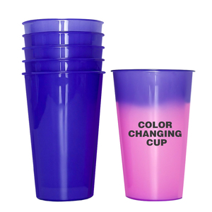 16Oz Màu Sắc Thay Đổi Ly Tái Sử Dụng Cup Đảng Cốc Sân Vận Động Cup Với Biểu Tượng Tùy Chỉnh Sáng Tạo Uống Cốc Thay Đổi Màu Sắc Cho Uống Nóng - Product Image 1