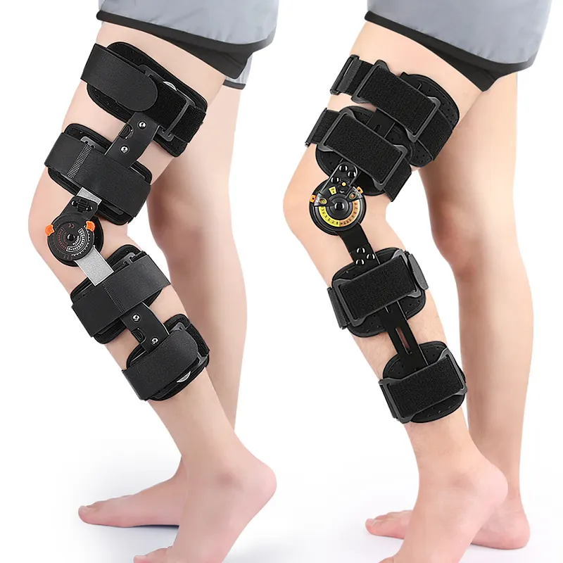 Adjustable Hinged ROM Knee Brace Knee Brace Support for Recovery Stabilization Orthopedic Knee Brace For Arthritis