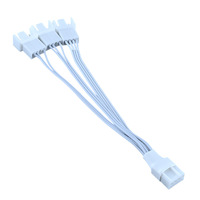 Câble répartiteur 4 broches PWM 1 vers 3 pour carte mère de bureau, fil d'extension de ventilateur CPU 4 broches avec contrôle de vitesse synchrone