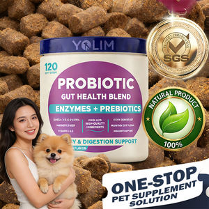 תמיכה ב-OEM/ODM זמינה, פרוביוטיקה לעיסות לכלבים לתמיכה בבריאות מערכת העיכול, תמיכה בפרוביוטיקה לטיפול במערכת העיכול, תוספי תזונה וויטמינים לחיות מחמד - Product Image 1