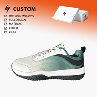 Scarpe da Tennis con Punta Larga OEM ODM, Logo Ricamato Personalizzato, Traspiranti, Antiscivolo, per Tutti i Campi, Calzature Sportive per Uomo e Donna, Pickleball