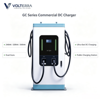 Chargeur rapide DC pour véhicules électriques 240 kW, CCS2, OCPP, station de charge ultra-rapide intelligente, fabricant